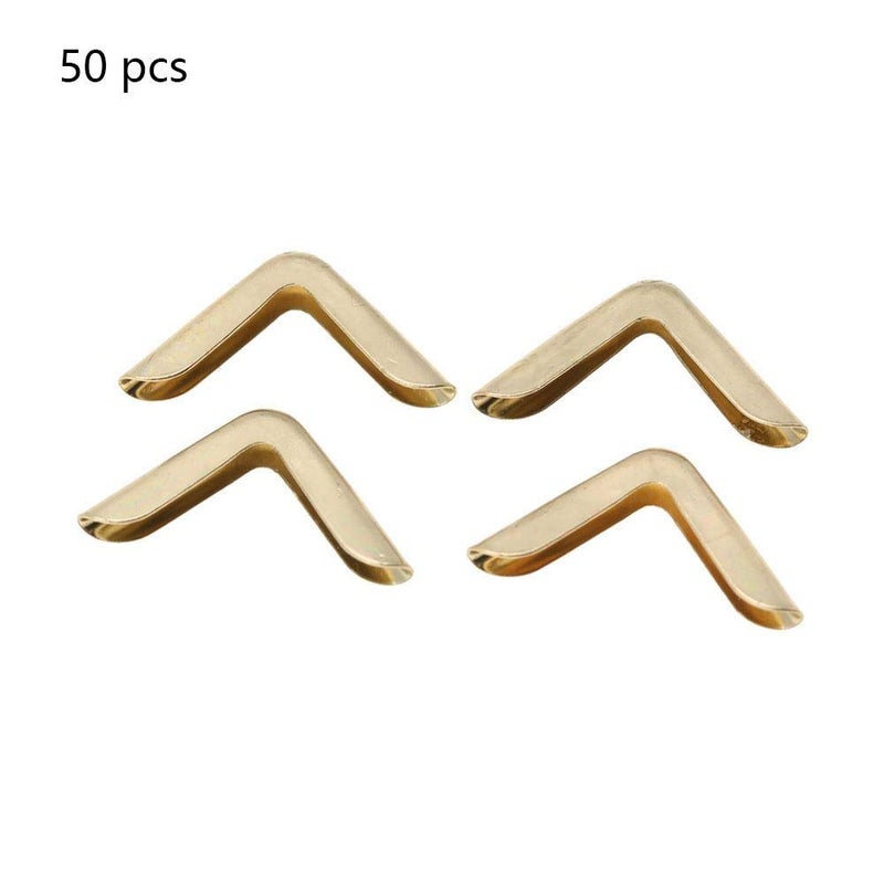 Hilitand 50pcs Scrapbooking Photo Mounting Corners Book Albums Menus Notebook Folder File Corner Protectors(C103) - Image 2